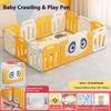 Climbing Mat Baby Game Fence Living Room Floor Crawling Mat Children Baby Anti-drop Folding Fence Guardrail