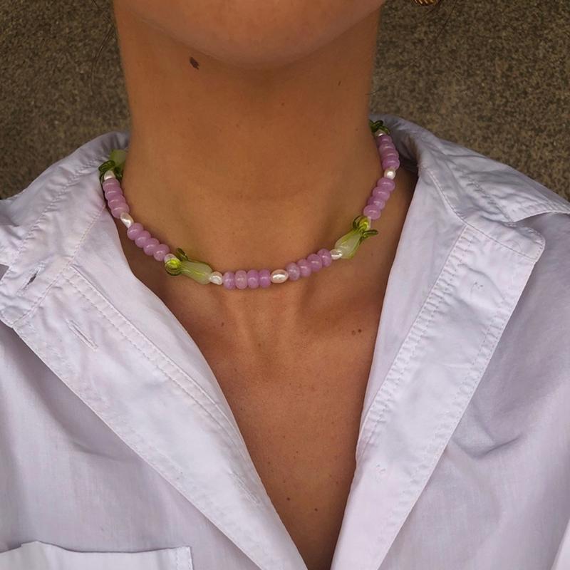 Sophisticated Freshwater Pearls Collar Necklace Adjustable Length Clavicle Chain Beaded Neckchain Ornament for Parties