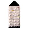 Christmas Advent Calendar with 24 Pockets Reusable Fabric Wall Hanging Bag Christmas Decorations