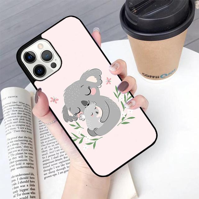 Cute cartoon watercolor animal koala Phone Case For iPhone 17 Air 14 15 16 16e 13 12 Max Cover For Apple 11 Pro Max Plus