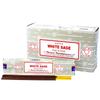 6x White Sage Incense Sticks 15g, Satya