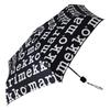 Marimekko Мини Ручной Складной Зонт Marilogo для Женщин, 52_1_52209248859, Черный/Белый