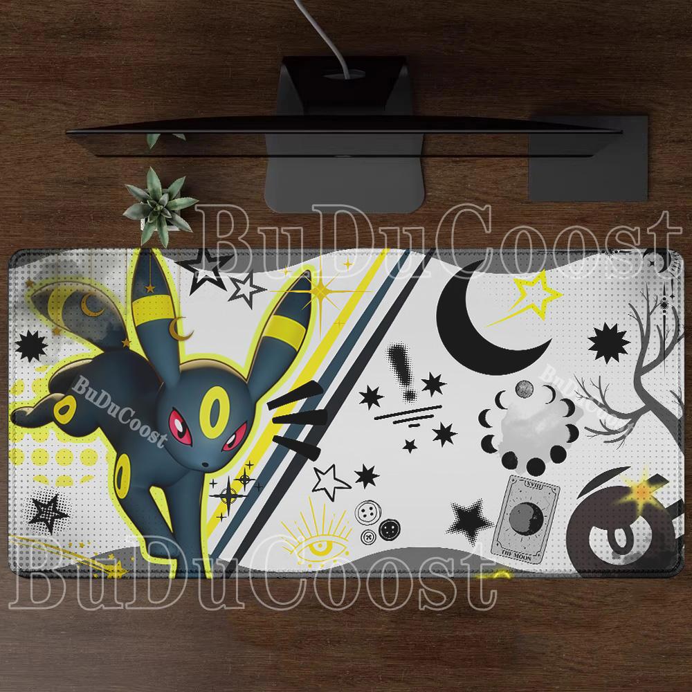 Eevee family pokemon Anime Gamer Mouse Pad Cabinet Kawaii Tablepad XXL PC Keyboard Rug Office Laptop PC Gaming Rubber Desk Mat
