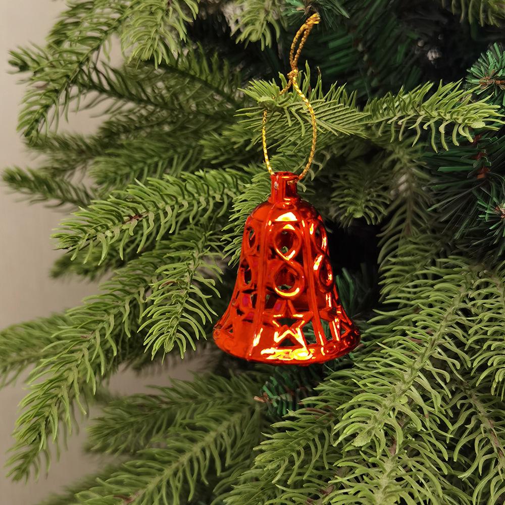 Christmas Decor Set: Tree Ornaments, Bells & Clock (12 Pieces)