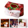 Elegant Christmas Tissue Paper Cover Charming Santa Tissue Cover Paper Dispenser For Christmas Party And Home Decors