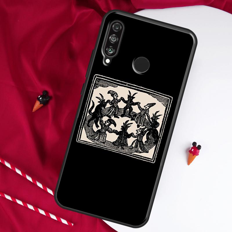 Круглый танец ведьм Для Huawei Nova Y61 Y70 Y90 Y60 Y72 Y91 12s 12i 11i 7i 8i 9 10 SE P60 Pro P30 P40 Lite Чехол