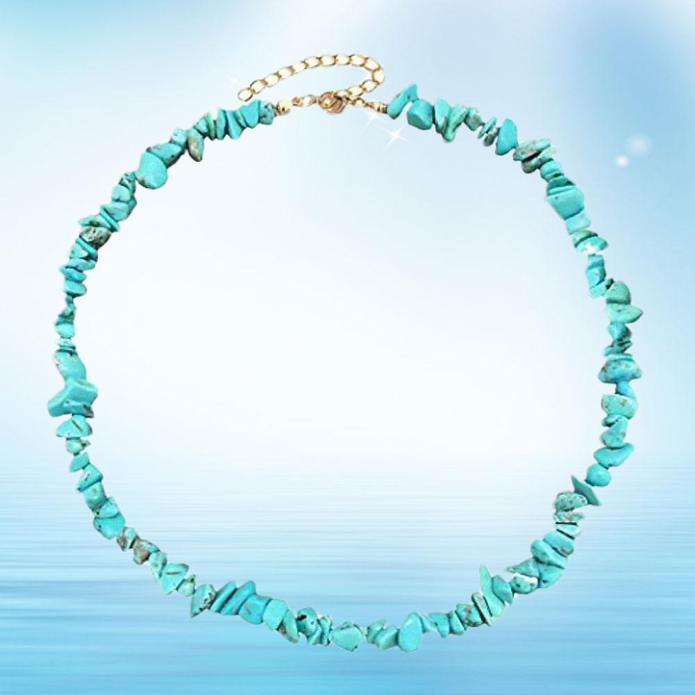 Ожерелье BLULANS, чудесное ожерелье из бисера, регулируемое ювелирное изделие для пляжной вечеринки, бирюзовый Шарм, женский подарок