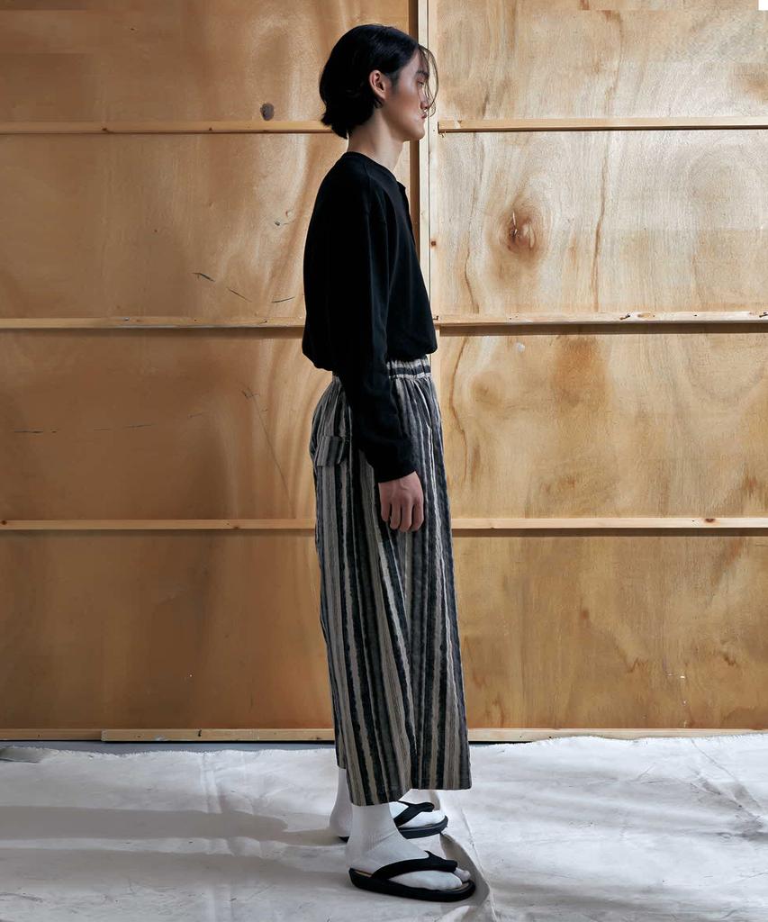 EASE Pattern Warp Pants_Brown
