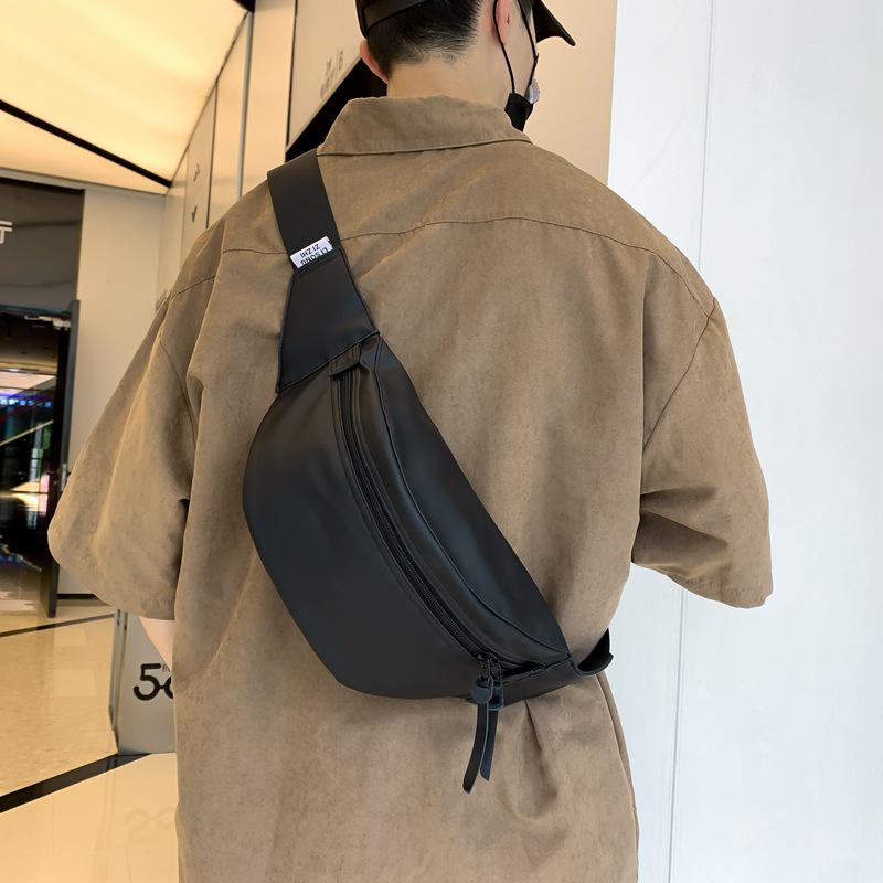 Мужская ретро-сумка на грудь и плечо - легкий спортивный рюкзак через плечо и на пояс 2025 года