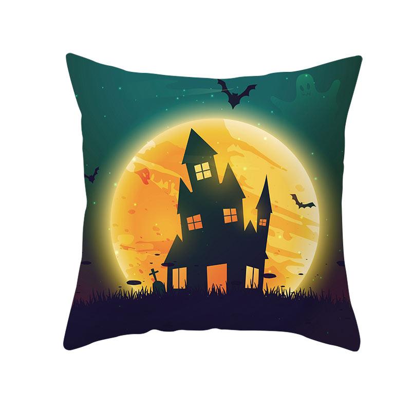 Хэллоуин тема ужас тыква летучая мышь принт узор наволочка дома гостиная диван украшения квадратный пледы наволочка