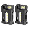 1/2Pcs EDC Flashlight Rotatable Super Bright Work Lamp USB Rechargeable IP68 Waterproof Magnetic Torch Outdoor Camping Hiking Emergency Lamp