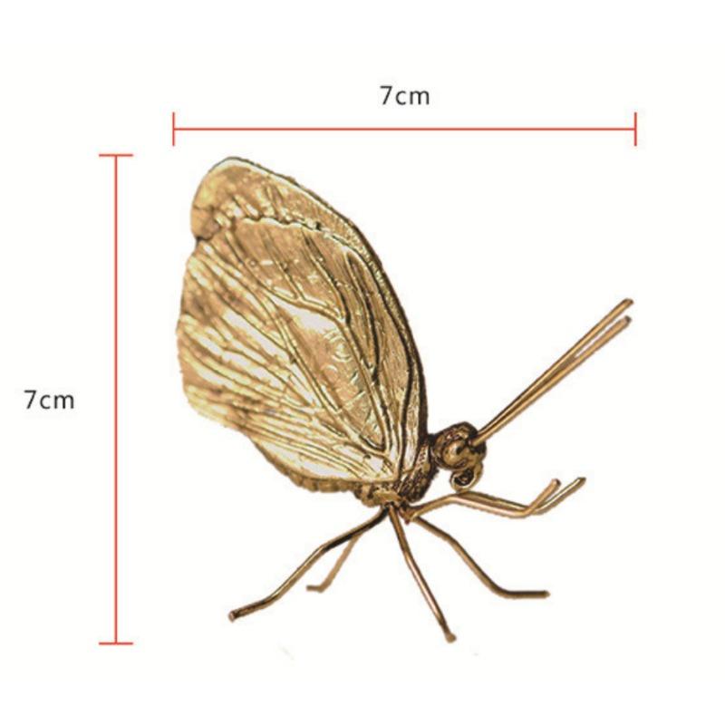 Butterfly Metal Sculpture Nordic Ins Style Model Home Decor Creative Ant Animal Ornament TikTok Viral Art Piece for Shelf Desk