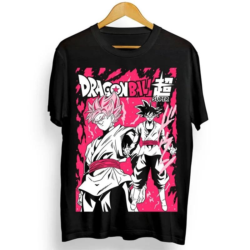 2026 новая футболка Dragon Ball Z для мужчин и женщин с принтом Сунь Укуна и Веджеты из чистого хлопка с коротким рукавом, в веселом стиле Харадзюку