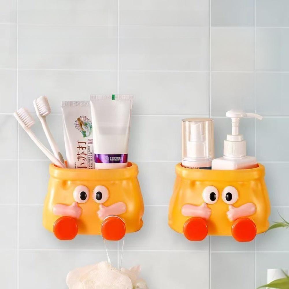 Wall Mounted Pen Case ABS Desk Storage Box New Cartoon Pen Holder Desktop Storage Organizer