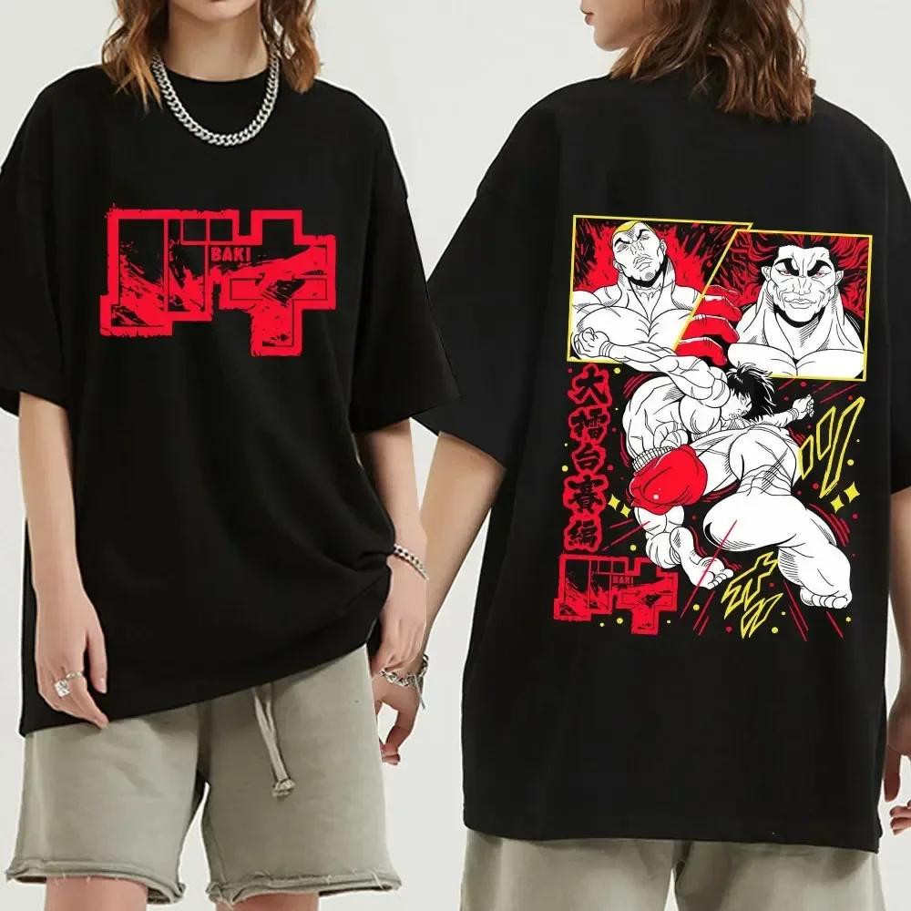 Japanese Anime Baki Hanma The Grappler Graphic Print T Shirt Casual Fashion Crew Neck Short Sleeve Plus Size T Shirt Women Tee