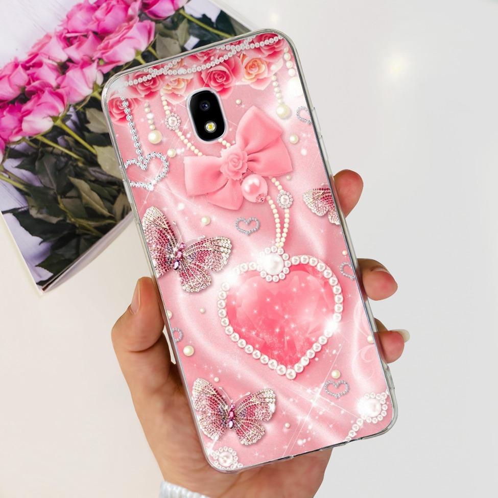 Чехол для Samsung J3 J5 J7 2017 Чехол Милый Мультяшный Кот Модные Цветы Задняя Крышка Для Samsung Galaxy J7 2017 Чехол для Телефона
