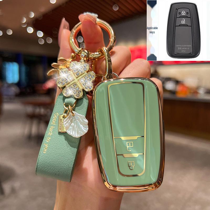 Чехол для ключа Toyota для 23 моделей: Highlander, Camry 8-го поколения, RAV4, CHR - чехол-пряжка для автомобильной сумки Dragon Asia Design