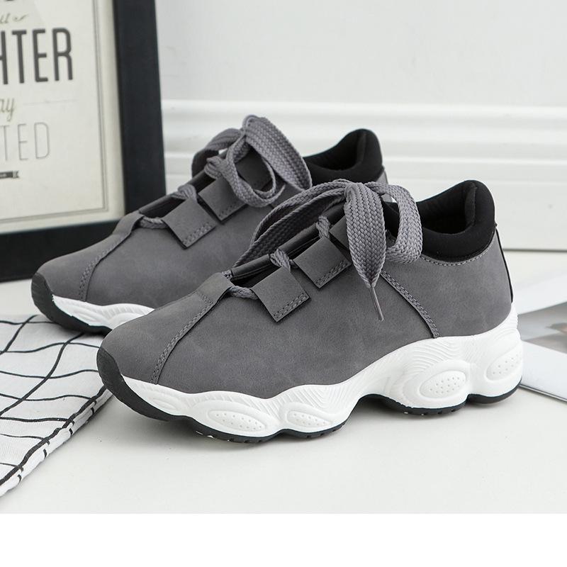 Spring New Women's Casual Shoes Korean Version of Student Platform Sports Shoes Running Shoes Fashion Versatile Trendy Shoes