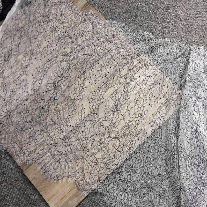 Кружевная ткань для ресниц 3 метра, белая и черная сетчатая пряжа, ресницы, кружевная отделка, одежда, юбка, кружевная ткань, одежда, украшение с вышивкой