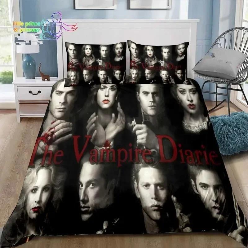 Постельное белье The Vampire Diaries Односпальное Полуторное Двуспальное Queen King Размер Комплект Постельного Белья Взрослый Детская Спальня 3D Печать