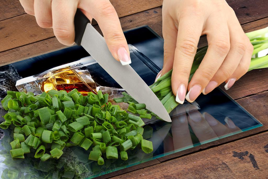 GLASS CUTTING BOARD 35x52 Whiskey