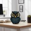 Vintage Owl Ornament Resin Animal Figurine Decorative Owl Statue  Foyer