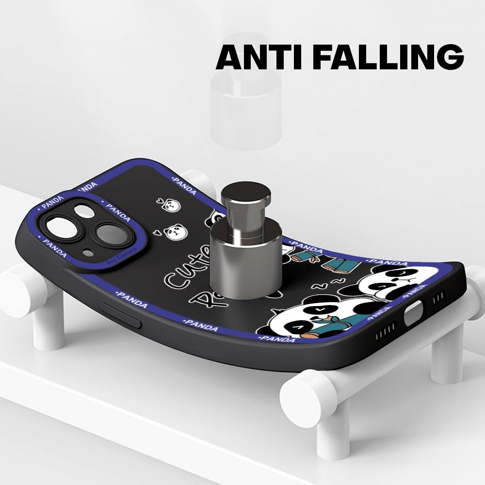 For iPhone 16 15 14 Pro Max Redmi Note 13 12 Pro Samsung S25 S24 Ultra A13 A14 A15 A16 Cartoon Lovely Panda Design Soft Silicone Phone Case