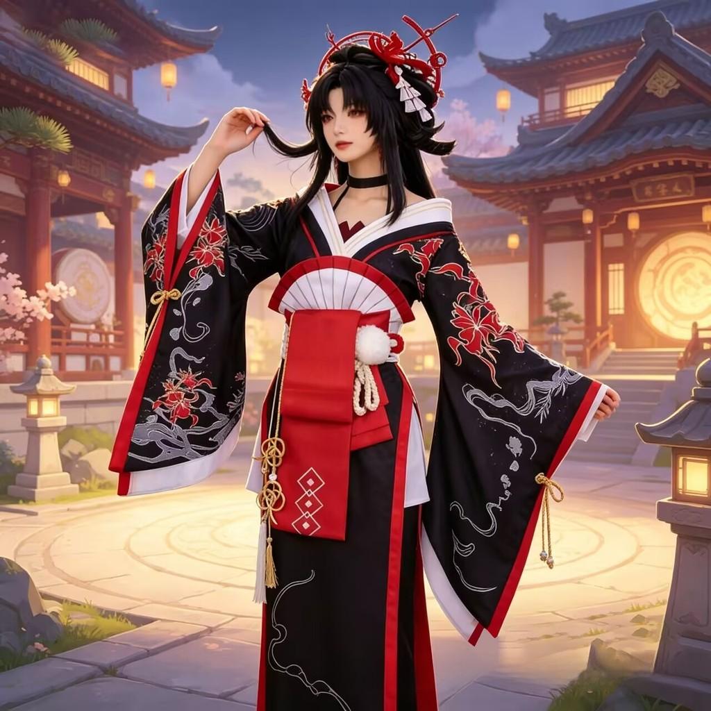 Костюм для косплея Nte Hotori из аниме Neverness To Everness, изготовленный из полиэстера, для мероприятий для фанатов аниме