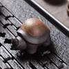 Ручная работа, Мини-черепашка из фиолетовой глины, Чайный питомец, Животное, которое можно растить, Фигурка для чайной церемонии Гунфу, Декор для рабочего стола, Подарок