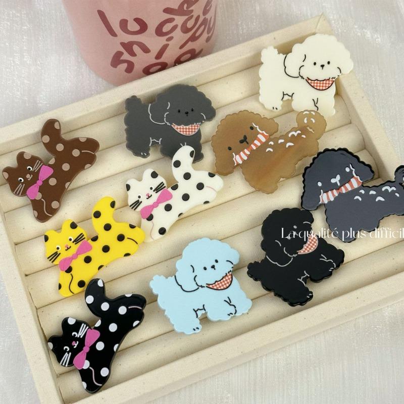 Puppy hair clip Kitten Cute Funny hairpin Cartoon Animal Side Broken Hair Duckbilled clip Hair Accessories