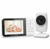 Wireless Night Vision Baby Monitor LCD Audio Video Security Camera 2 Way Talk Feeding Timer Temperature 2100 mAh Battery No WIFI Baby Care Camera