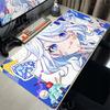 Новые Красивые Игровые Коврики для Мыши Genshin Impact с Рисунком Фурины, Игровые Офисные Нескользящие Настольные Коврики, Резиновый Ковер для Механической Клавиатуры Ноутбука