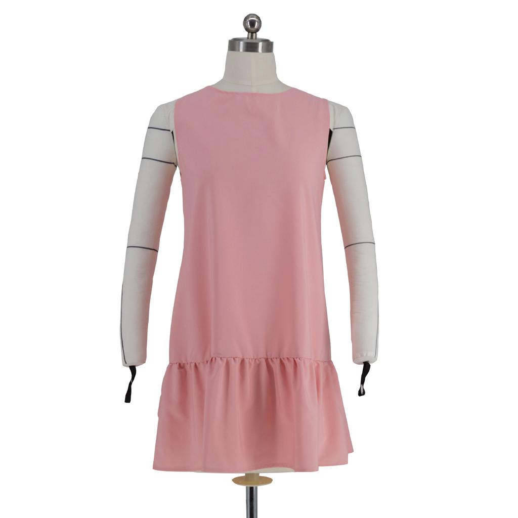 Женское летнее однотонное повседневное платье без рукавов с круглым вырезом, женское мини-платье для отдыха на открытом воздухе