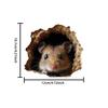 3D Mouse Hole Wall Corner Line Sticker PVC Self-adhesive Cute And Cute Animal Wall Breaking Sticker Poster