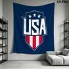 USWNT Wall Tapestry Aesthetic Wall Hanging Printed Fabric Blanket Decorative Tapestries for Bedroom Living Room Home Decor
