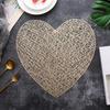 Полый термостойкий коврик для столовых приборов в форме сердца, защитный коврик для стола, противоожоговый износостойкий материал, коврик для домашнего обеда, свадебное украшение
