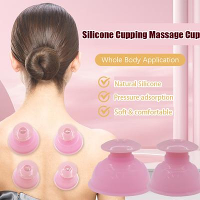 1шт силиконовый массажер для всего тела, розовая вакуумная влагопоглощающая банка для снятия усталости, домашние китайские банки для массажа