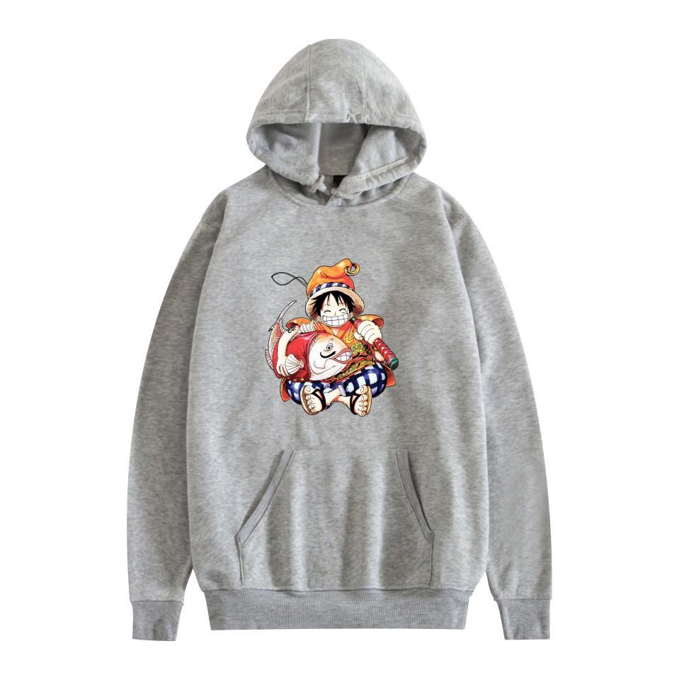 Anime peripheral printing casual hooded sweater couple