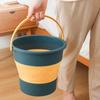 Портативное складное ведро, многофункциональное, утолщенное, силиконовое ведро, для кемпинга, мытья автомобиля, рыбалки, ванной комнаты, инструментов