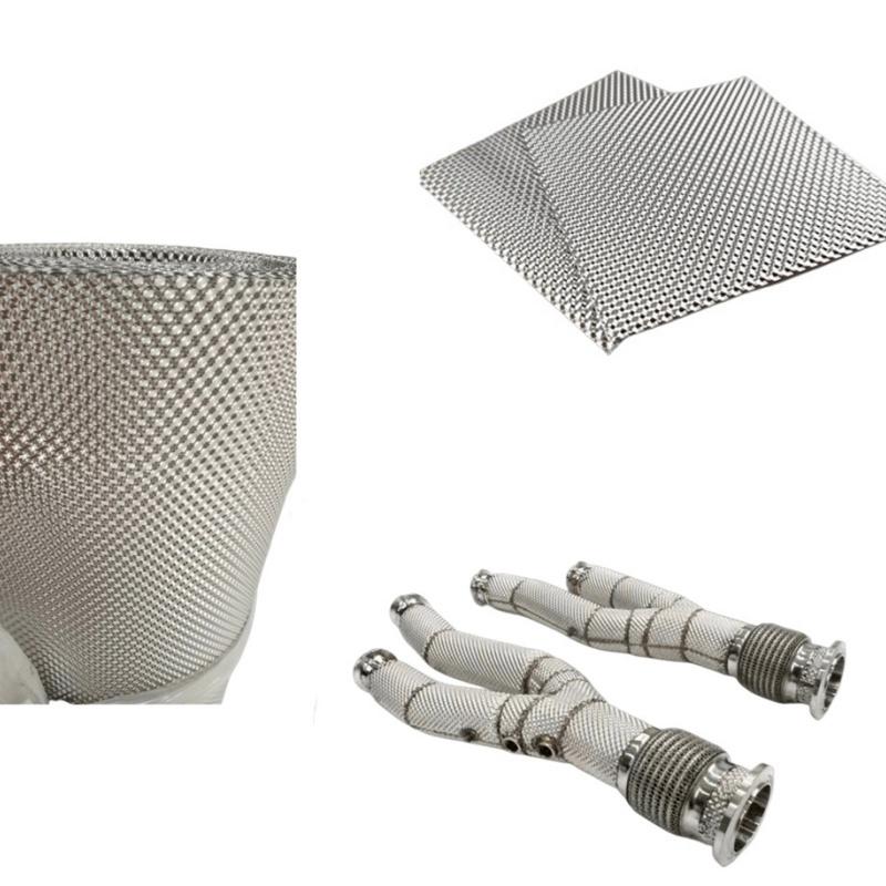 Heat Shield Welding Sheet Stainless Mat For Turbo Downpipe Manifold Engine Insulation Board Motorcycle Exhaust Pipe Chargers