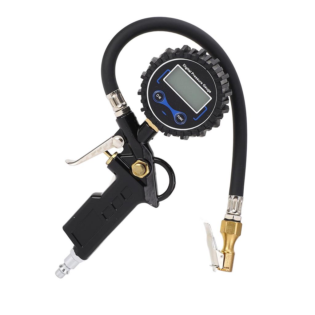 Цифровой манометр для шин 0–250 PSI Многофункциональный насос для шин с манометром Разрешение 0,1 PSI для автомобиля Грузовика Мотоцикла