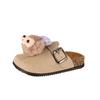 Детские закрытые шлепанцы Birkenstock с мультяшным дизайном - Новинка 2025 года, универсальные, с дизайном для педалей на улице
