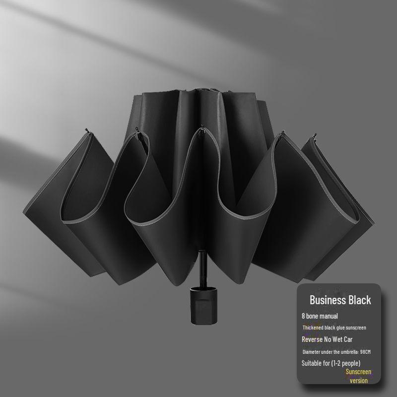 Автоматический складной зонт с двумя килями, 72 кости, женский, ветроустойчивый, солнцезащитный козырек двойного назначения, защита от УФ-излучения, подходит для использования в солнечную и дождливую погоду.