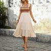 Women's Summer Slip Dress A Swing Patchwork Ethnic Style Dress