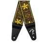 Fender Pasadena Woven Strap, Yellow Wallflower, 2" (Made in Canada)