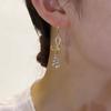Premium Quality Alloy Butterfly Crystal Tassel Earrings Trendy And Chic Fashionable Fall 2023 Collection Cold And Subtle Style