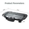 Electric Grill Household Stainless Steel Multiple Function 2000W High Power 50-350℃ Outdoor Portable Electric Baking Pan Barbecue Skewers Grill