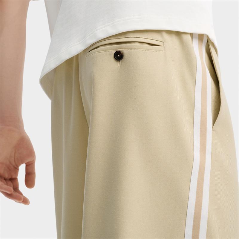 FILA Casual Pants Men's Stone Sand Khaki Moderate Straight Fit Pants F11M435801FLK