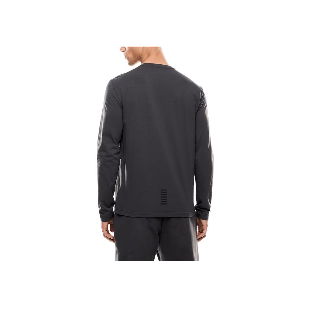 Emporio Armani EA7 Осень/Зима 25 Футболка с длинным рукавом Хлопок Основной Логотип Мужские топы 8NPT28-PJVQZ-U8117