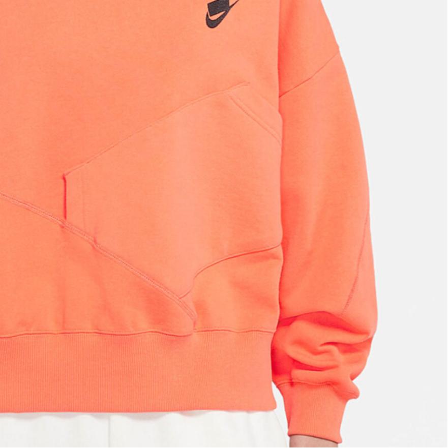 Nike Sweatshirts Women's Orange Hooded Moderate DQ5534-842